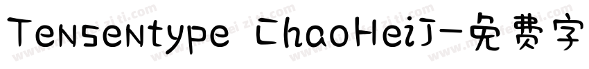 Tensentype ChaoHeiJ字体转换